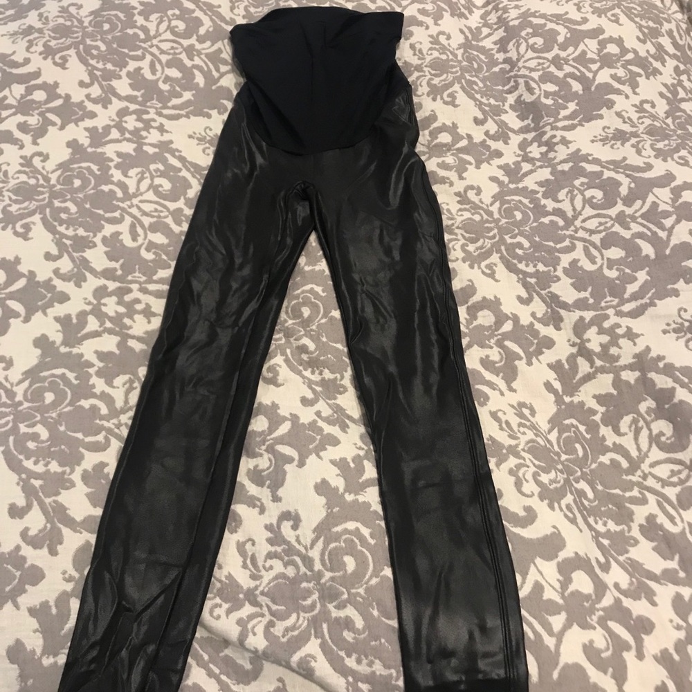 Spanx Maternity Faux Leather Legging